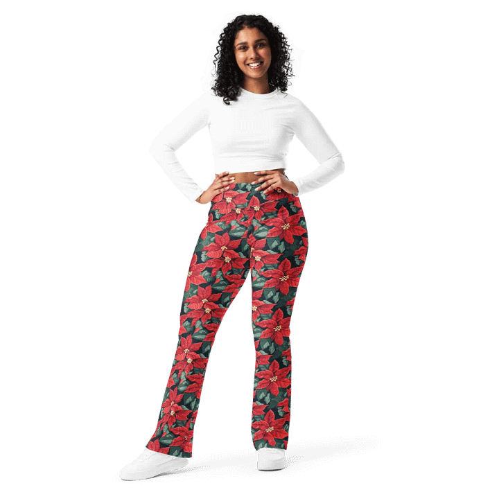 Straight To The Poinsettia Flare Leggings product image (2)