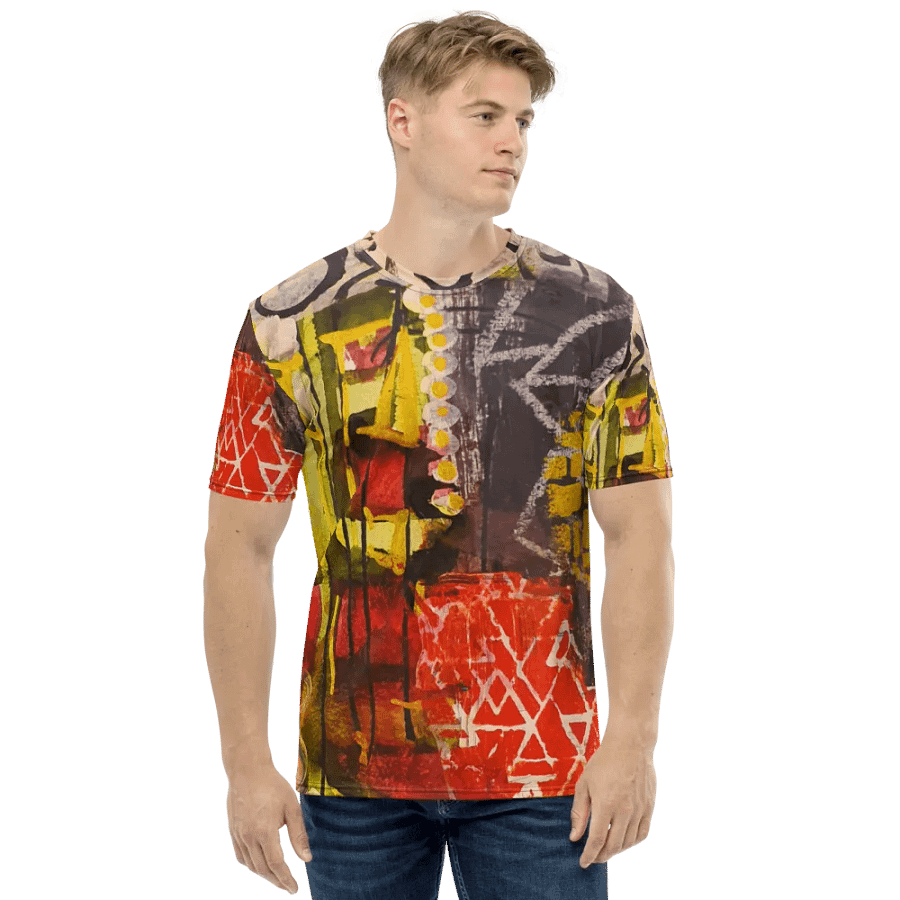 orginal mixed media painting by b.reters, all over print tshirt product image (2)