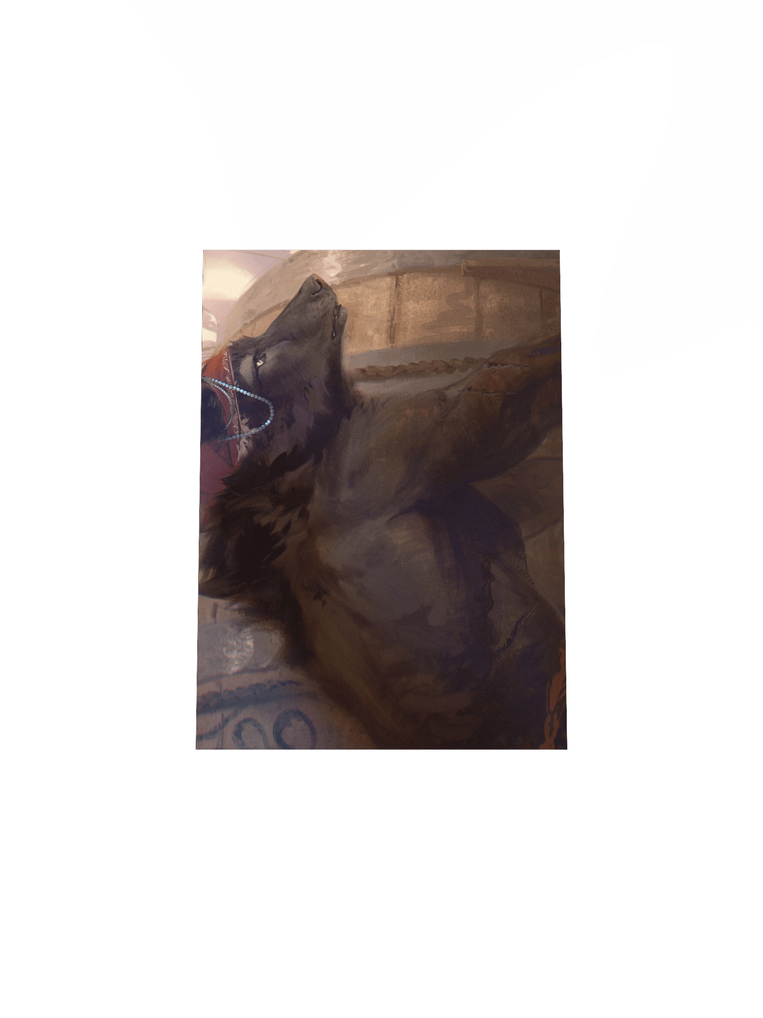 Matte Poster Print - Shirtless Wolf product image (7)
