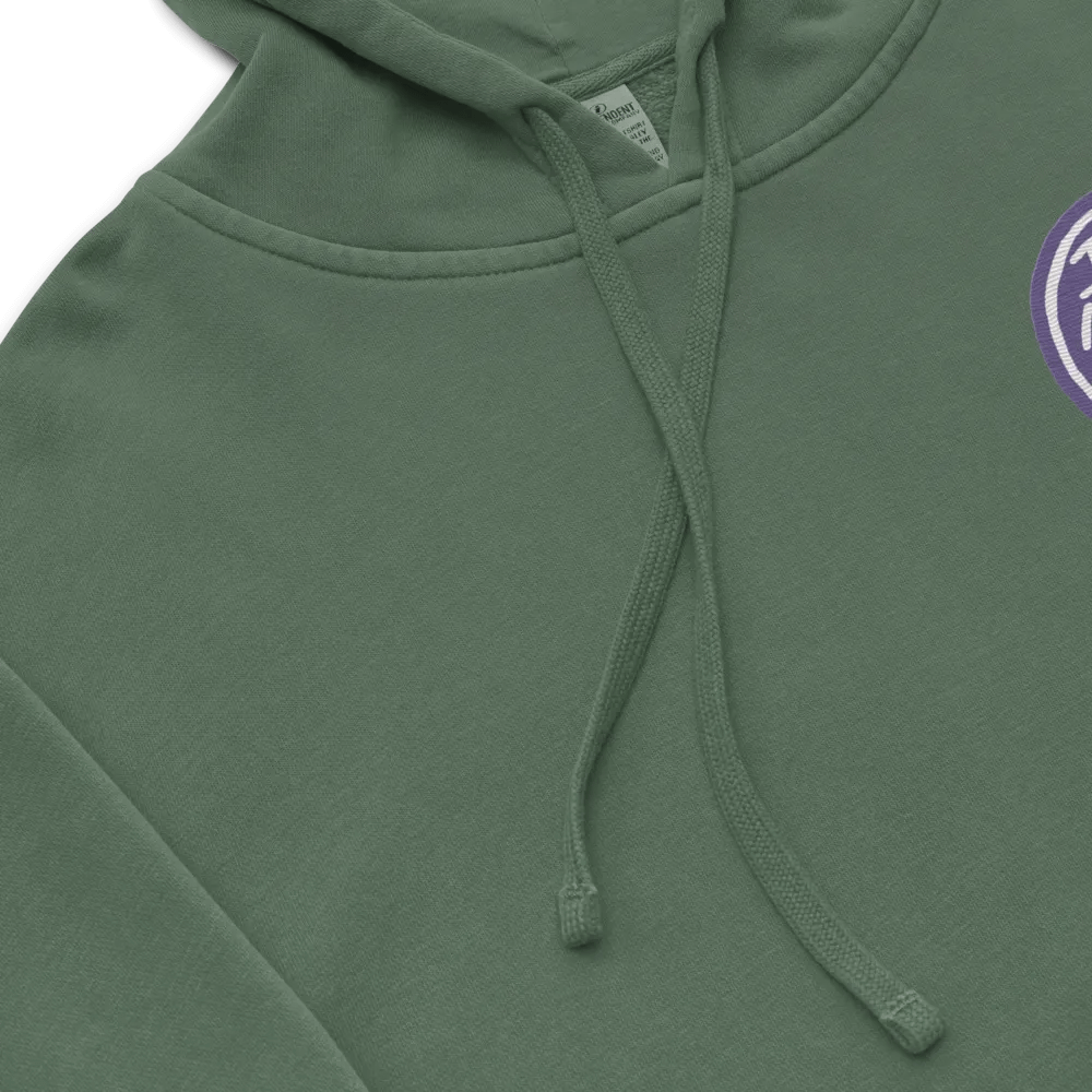 In My Head (L.C. purple bubble design 2) embroidered pigment hoodie product image (19)