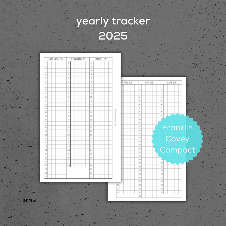 yearly tracker - Franklin Covey Compact - 2025 product image (1)