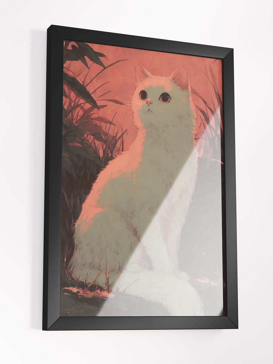 Enchanting Cat in the Meadow Framed Poster product image (3)