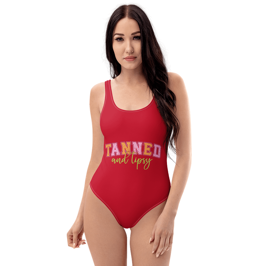 TANNED and tipsy All-Over Print Swimsuit product image (1)