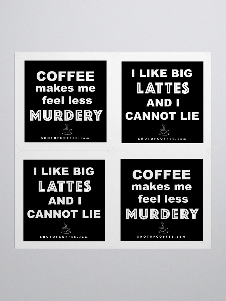 Coffee Stickers - 2 Designs product image (2)