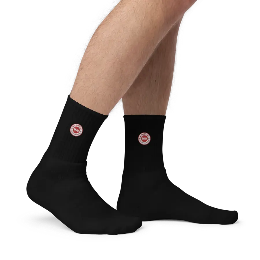 IFBNewsfeed.Org's SOCCO Embroidered Crew Socks product image (7)