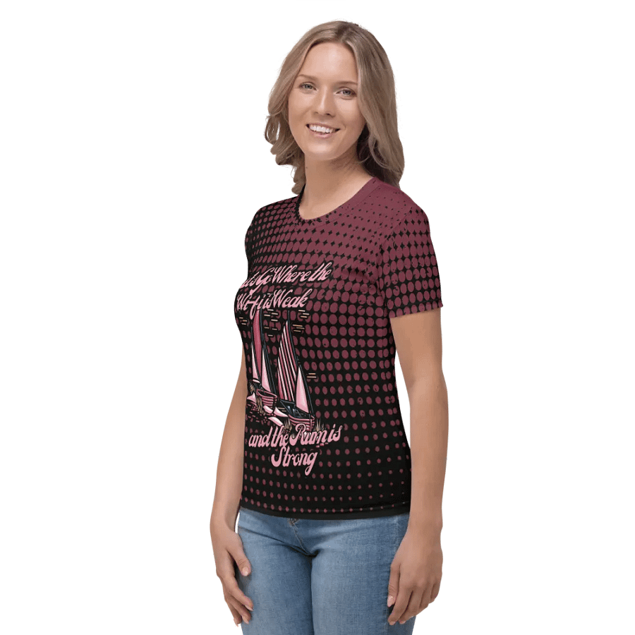 Lets Go where the Wifi is Weak and the Rum is Strong All Over Print T-shirt product image (3)