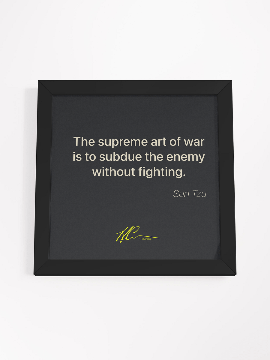 Sun Tzu Q6 - Framed Poster product image (4)