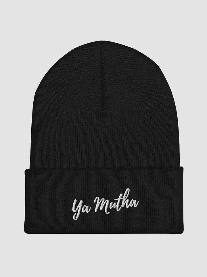 Ya Mutha Embroidered Cuffed Beanie product image (2)