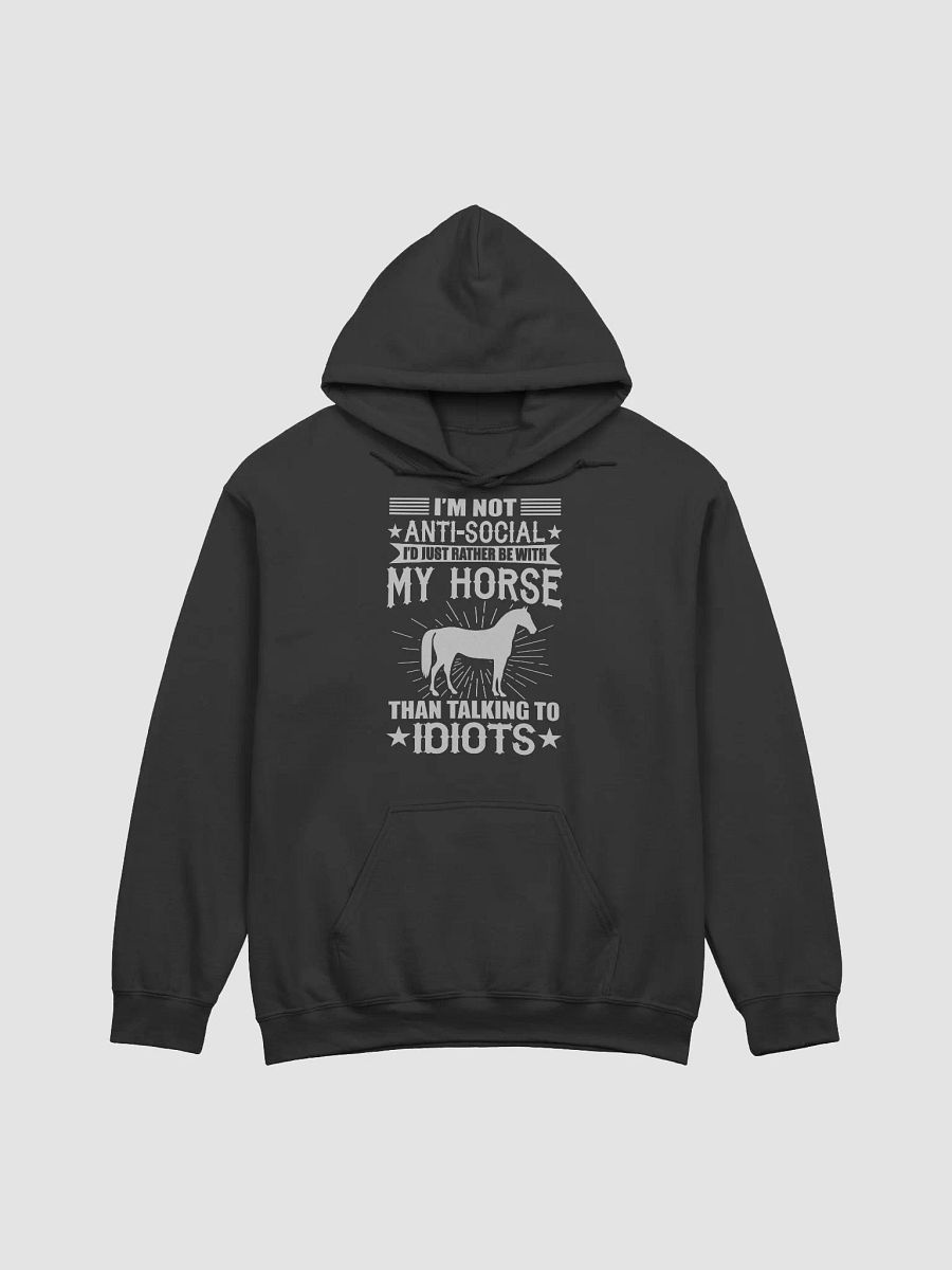 I'd rather be with my horse - hoodie product image (11)