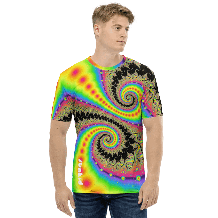 Fractal men's T-shirt - Pink Lemonade and Candy Twists product image (11)