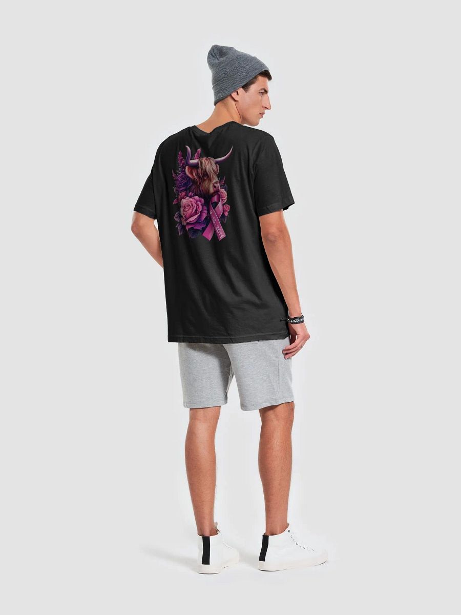 Highland Cow Blooms Breast Cancer Awareness T-Shirt product image (27)