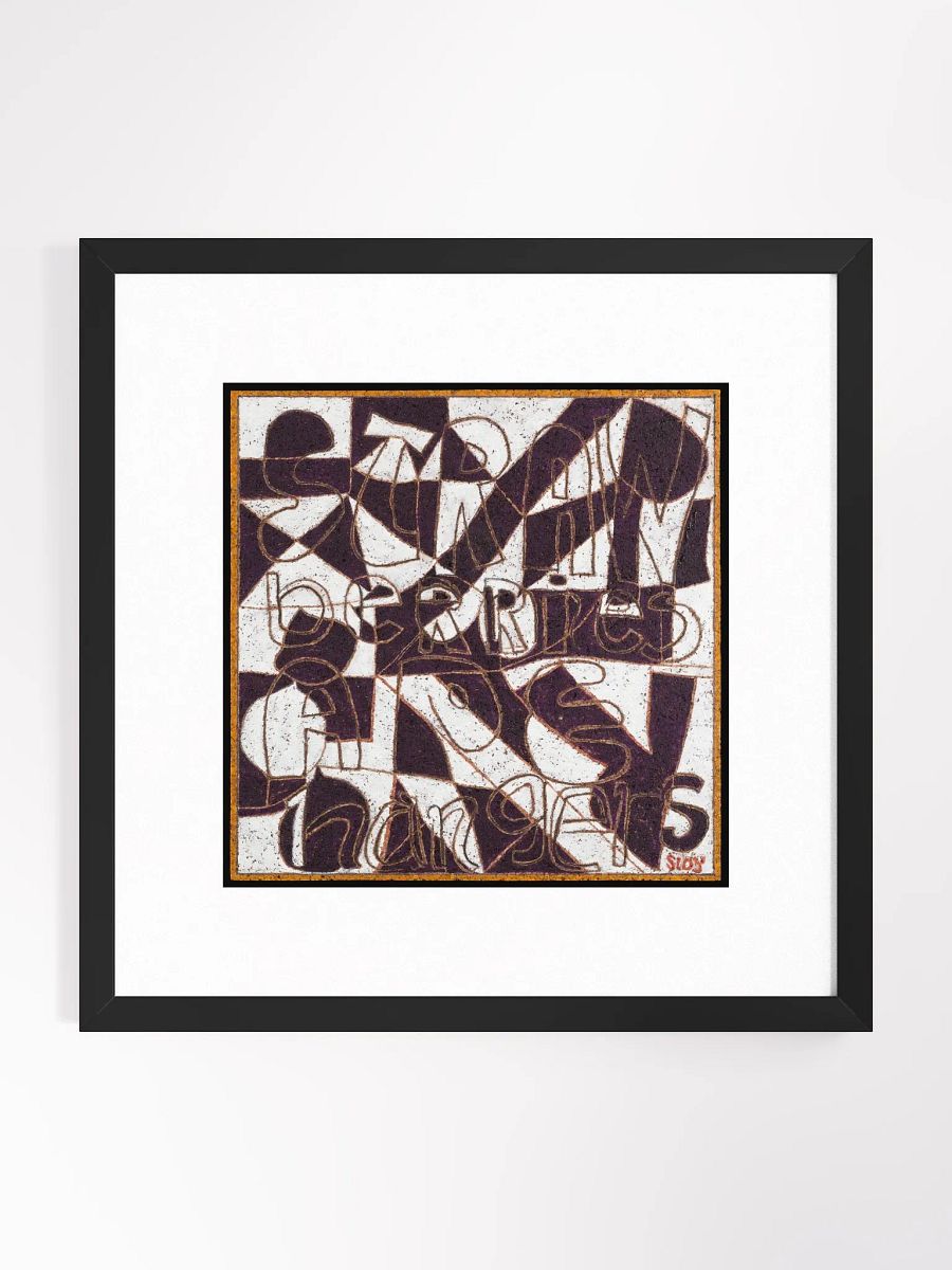 strawberries ape hangars print framed product image (1)