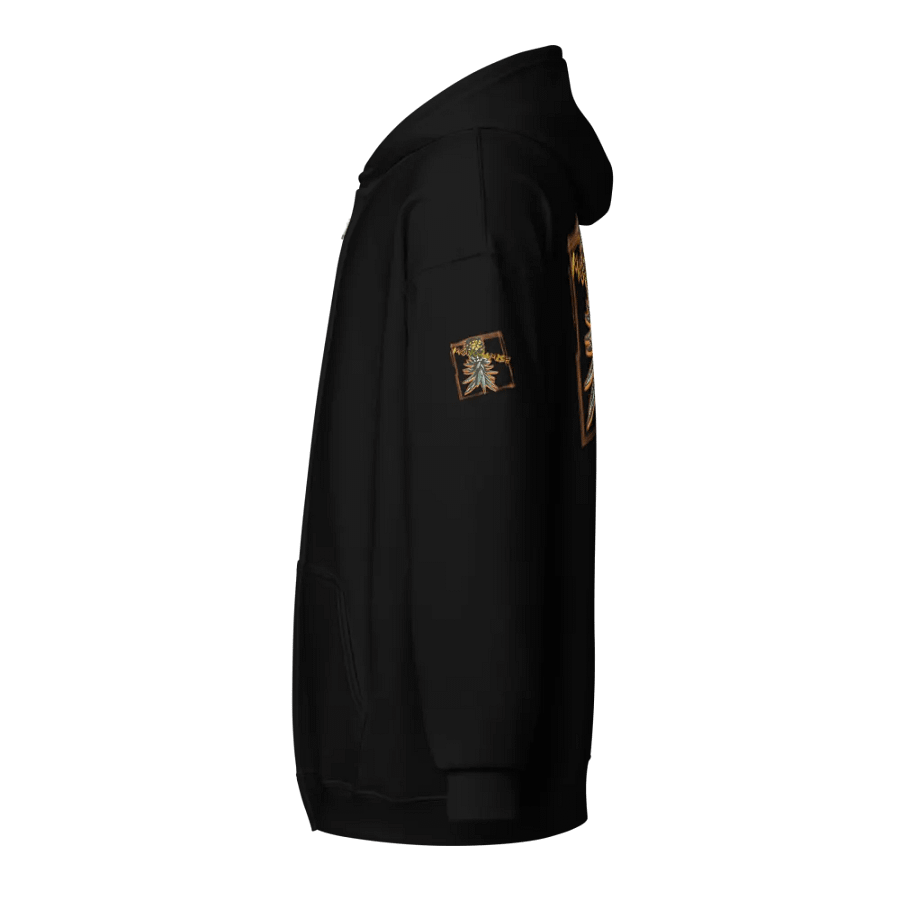 Monogamish upsidedown pineapple design zip-up hoodie product image (15)