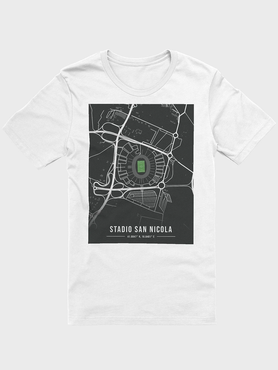 Bari Stadium Black Map Design T-Shirt product image (5)
