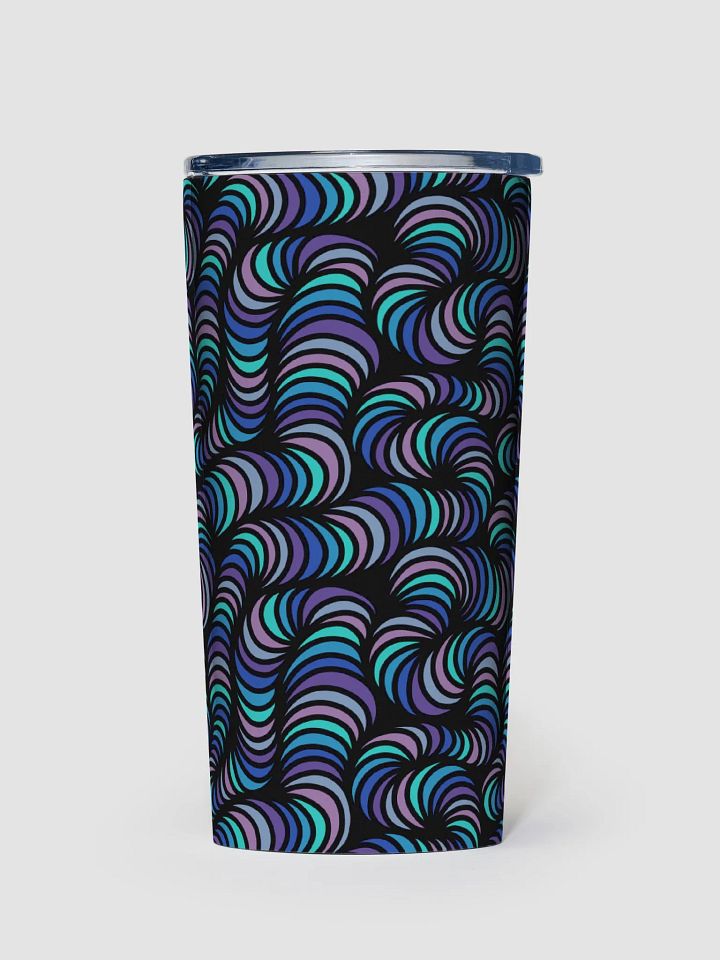 Weirdly Zen Metal Tumbler - Blue Purple Pink Teal Abstract product image (1)