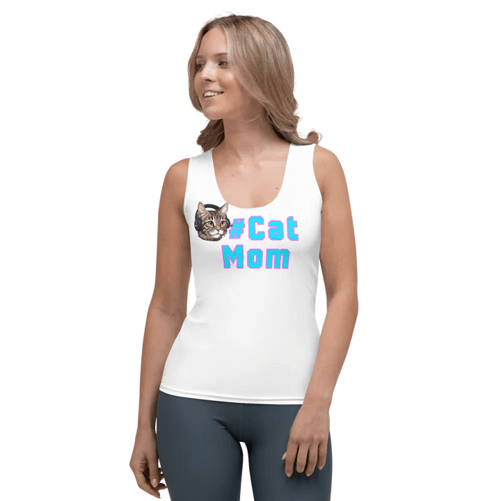 #CatMom Ladies Tank Top [white] product image (1)