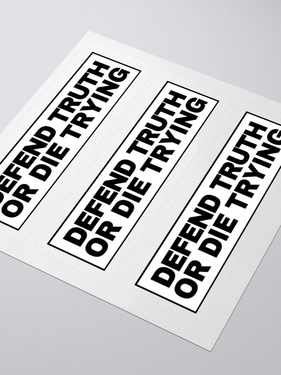 "Defend Truth Or Die Trying" Sticker Sheet product image (3)