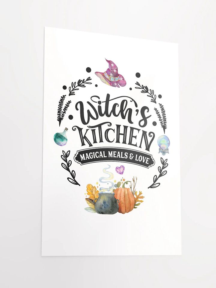 Witch's Kitchen, Magical Meals and Love POSTER - Witchy, Kitchen Witch, Magic Kitchen Gift product image (4)