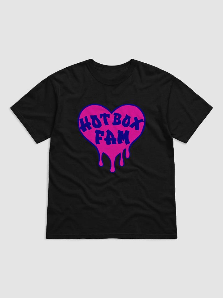 UNISEX HOT BOX FAM SOLID PINK & BLUE LOGO TEE product image (11)