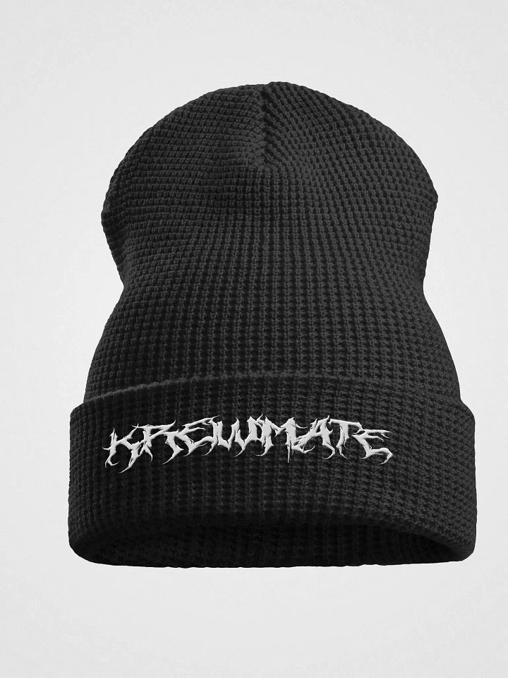 Metal Krewmate Beanie - Waffle (White Logo) product image (1)