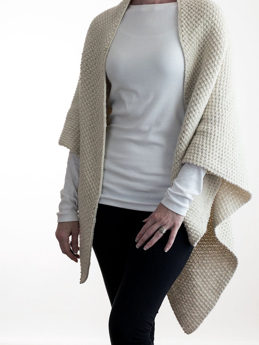 Oversized Triangle Shawl Knitting Pattern - Unconditional Love product image (3)