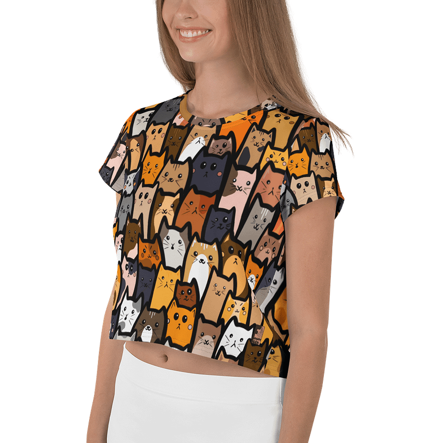 "Cats" Crop Top product image (3)