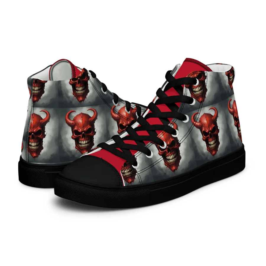 Red Demon Skull Men's High Tops product image (10)