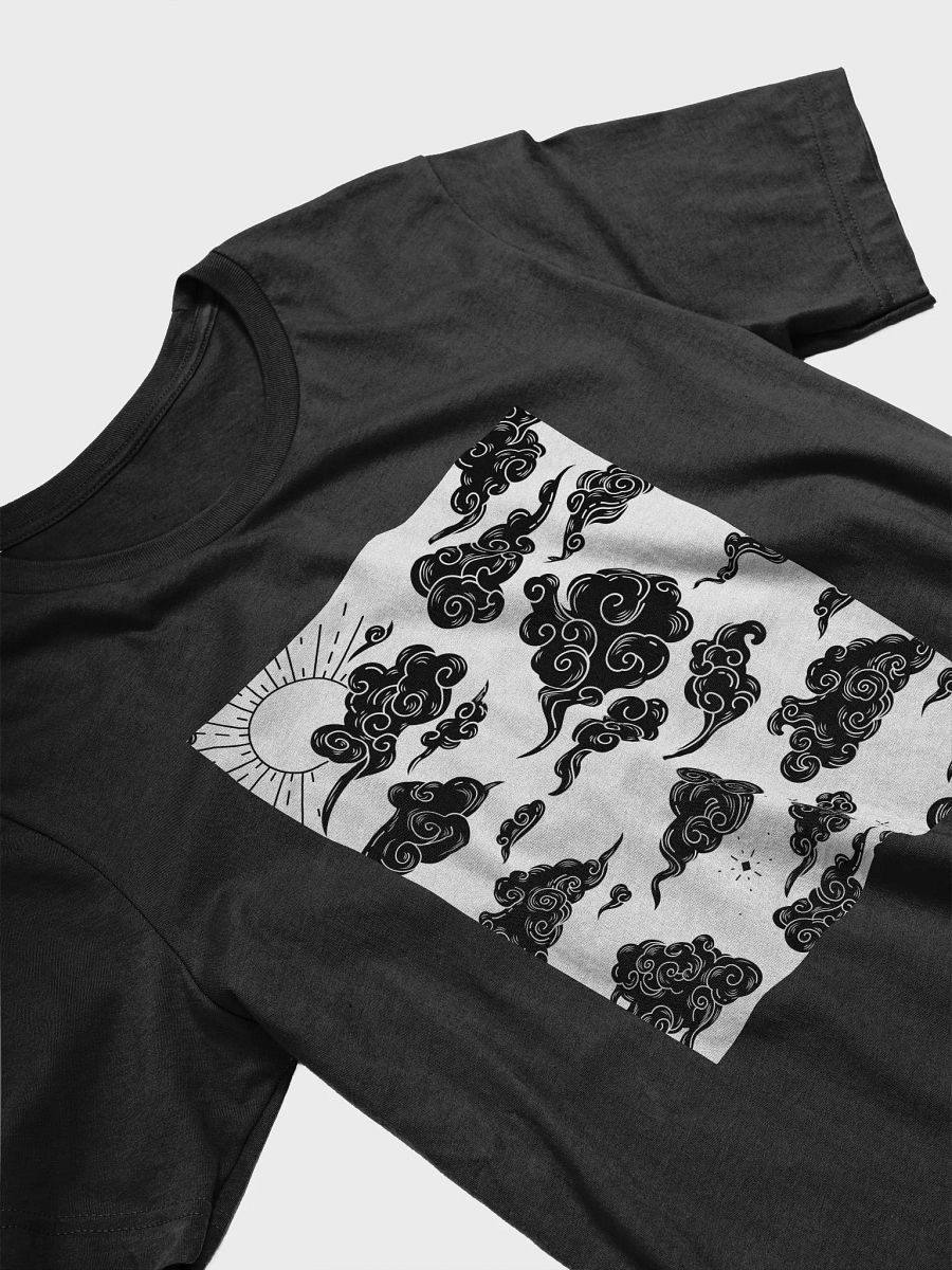 Ethereal Sun and Clouds Monochrome T-Shirt product image (11)