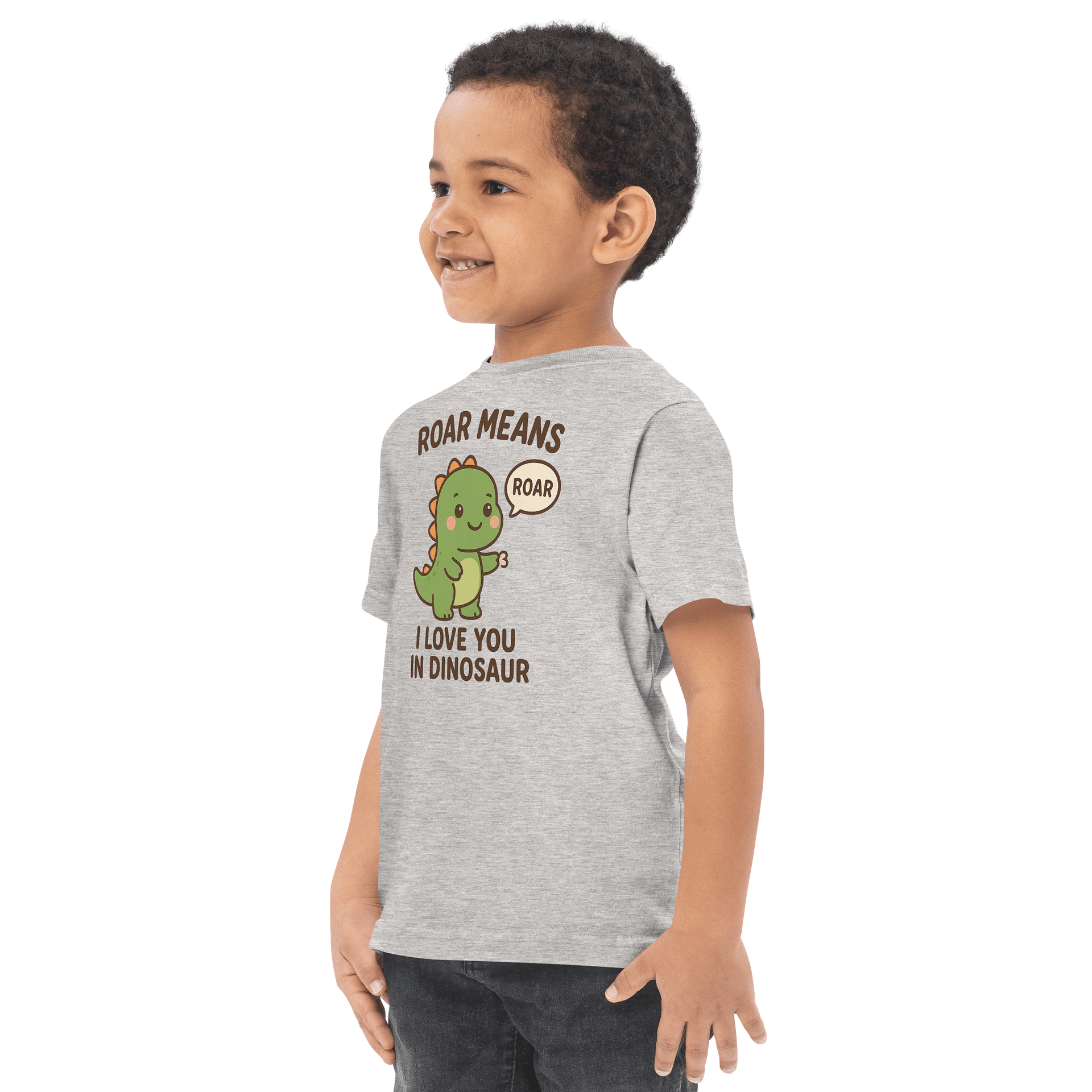 🦖“Roar Means I Love You in Dinosaur” Toddler T-Shirt product image (9)