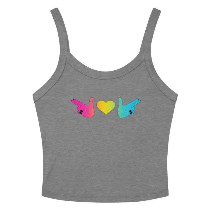 Finger Guns (pan flag) Crop Tank product image (2)