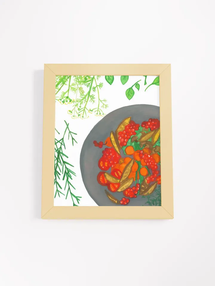 Simple Plate Framed Print product image (4)