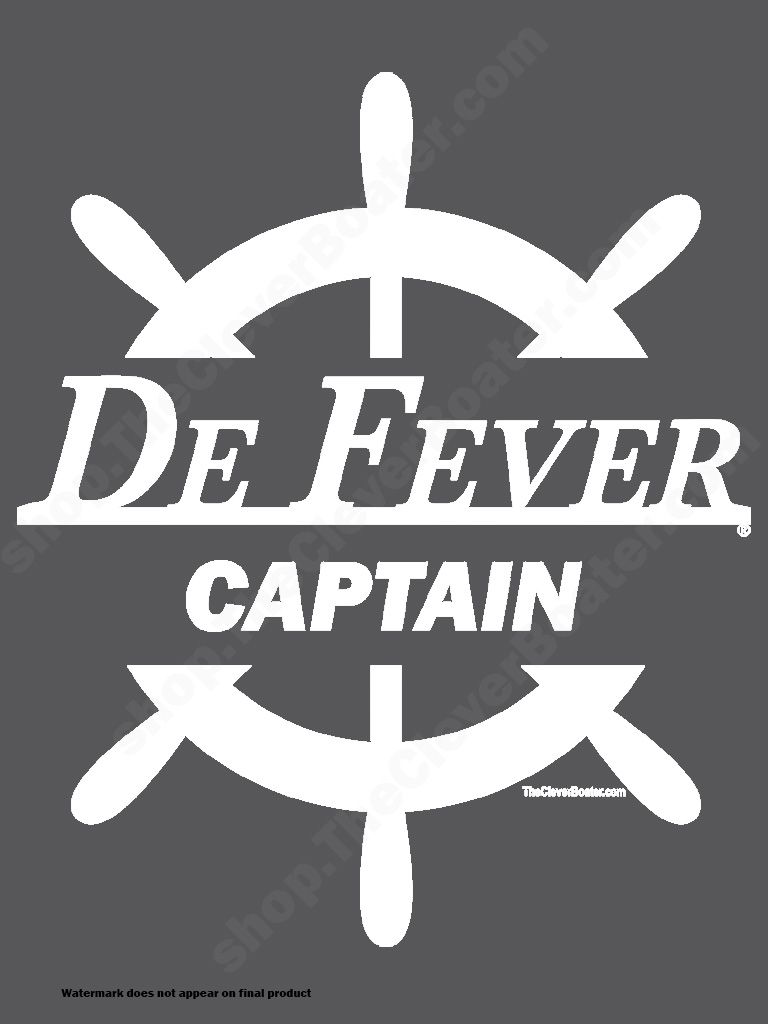 DeFever Captain - T-Shirt - Dark Shirt w/White Logo product image (2)