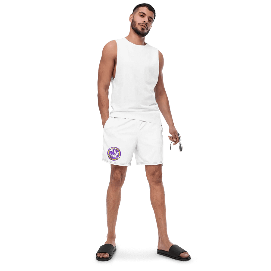 Off Da Chainz Swim Shorts White product image (4)