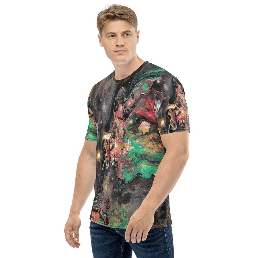 Bucket of paint creates galaxies - Customizable All-Over Print Tee product image (3)