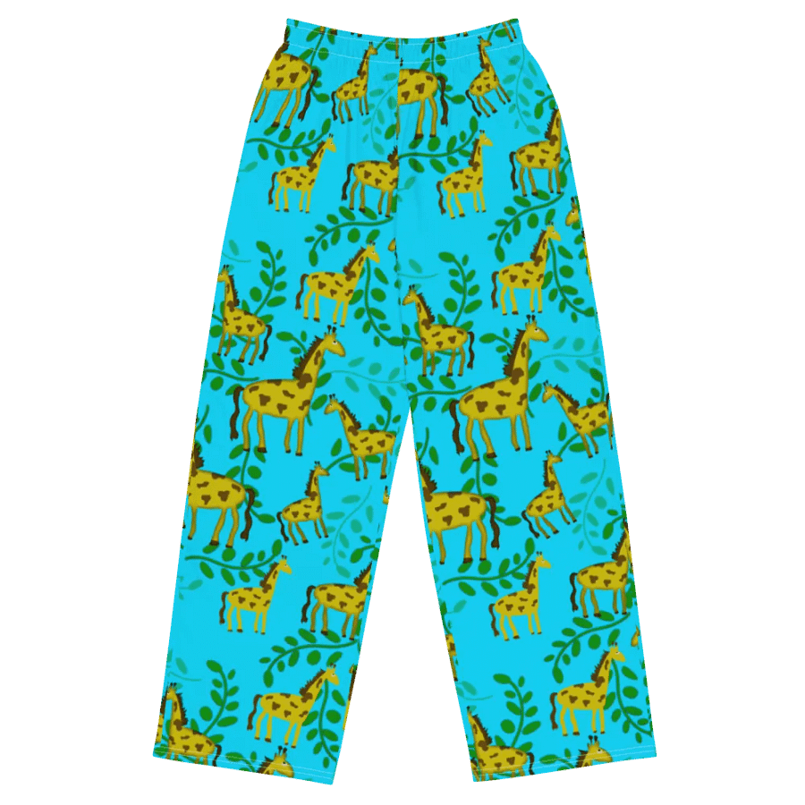 Giraffes Pattern Wideleg Pants product image (2)