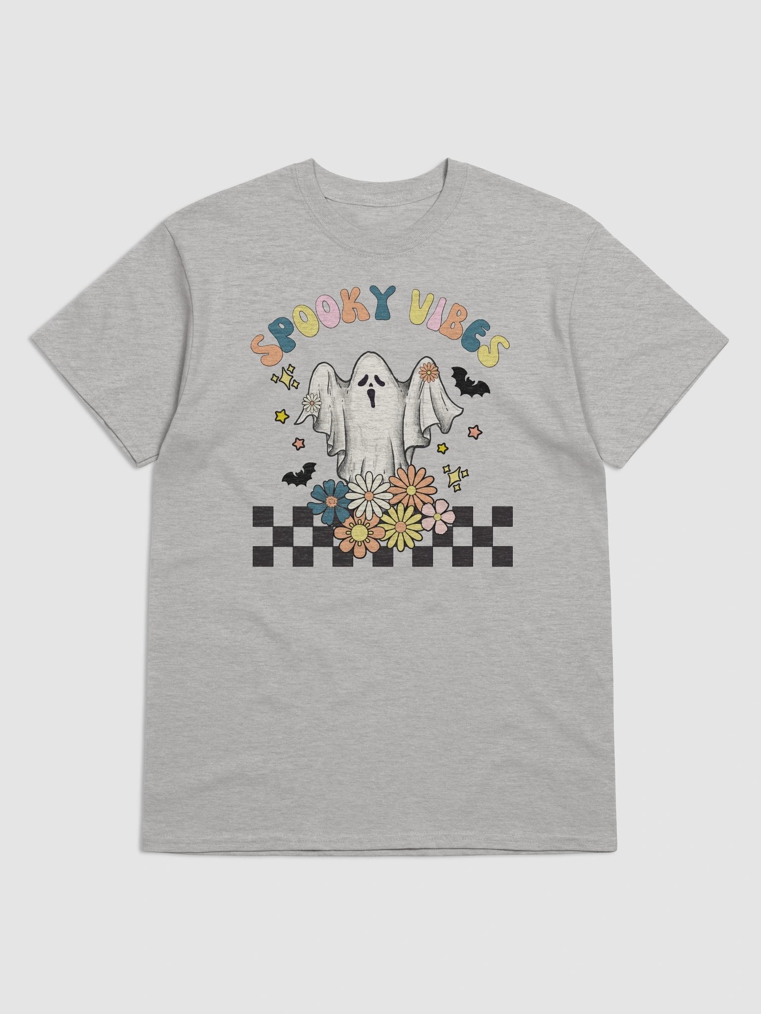 Spooky Vibes Ghost Retro Halloween T-Shirt product image (6)