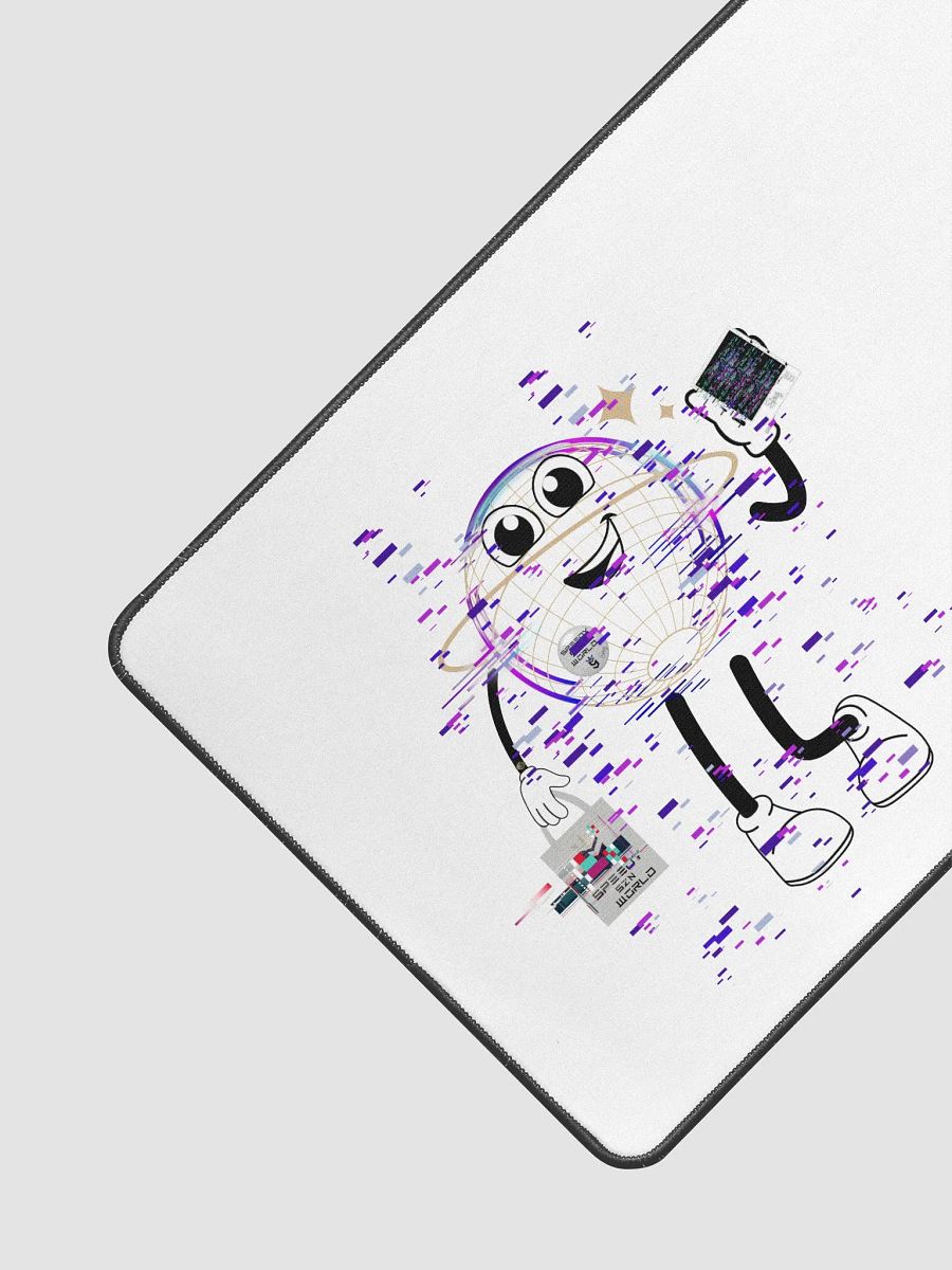 Glitch W0rLD Desk Mat product image (3)