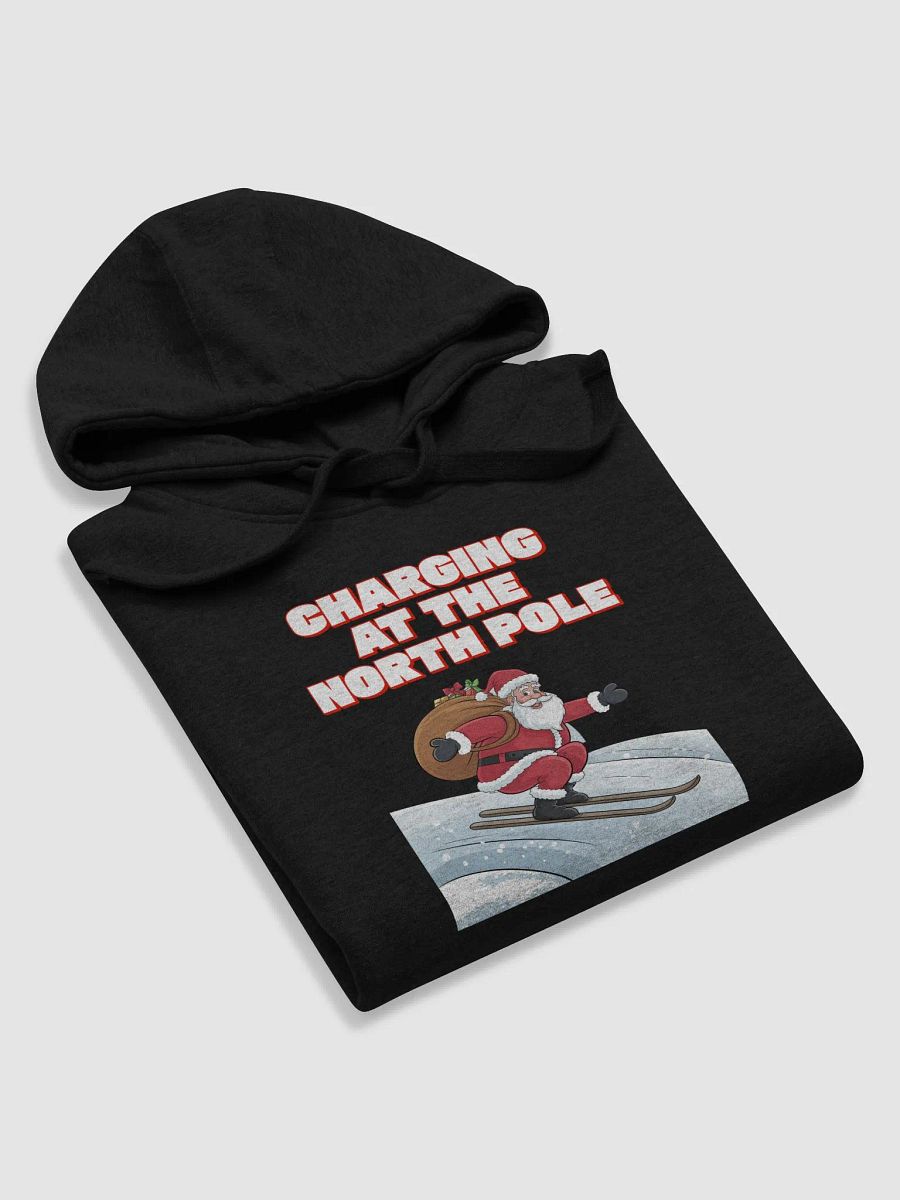 Charging At The North Pole - Ski Jumping Santa Hoodie product image (30)