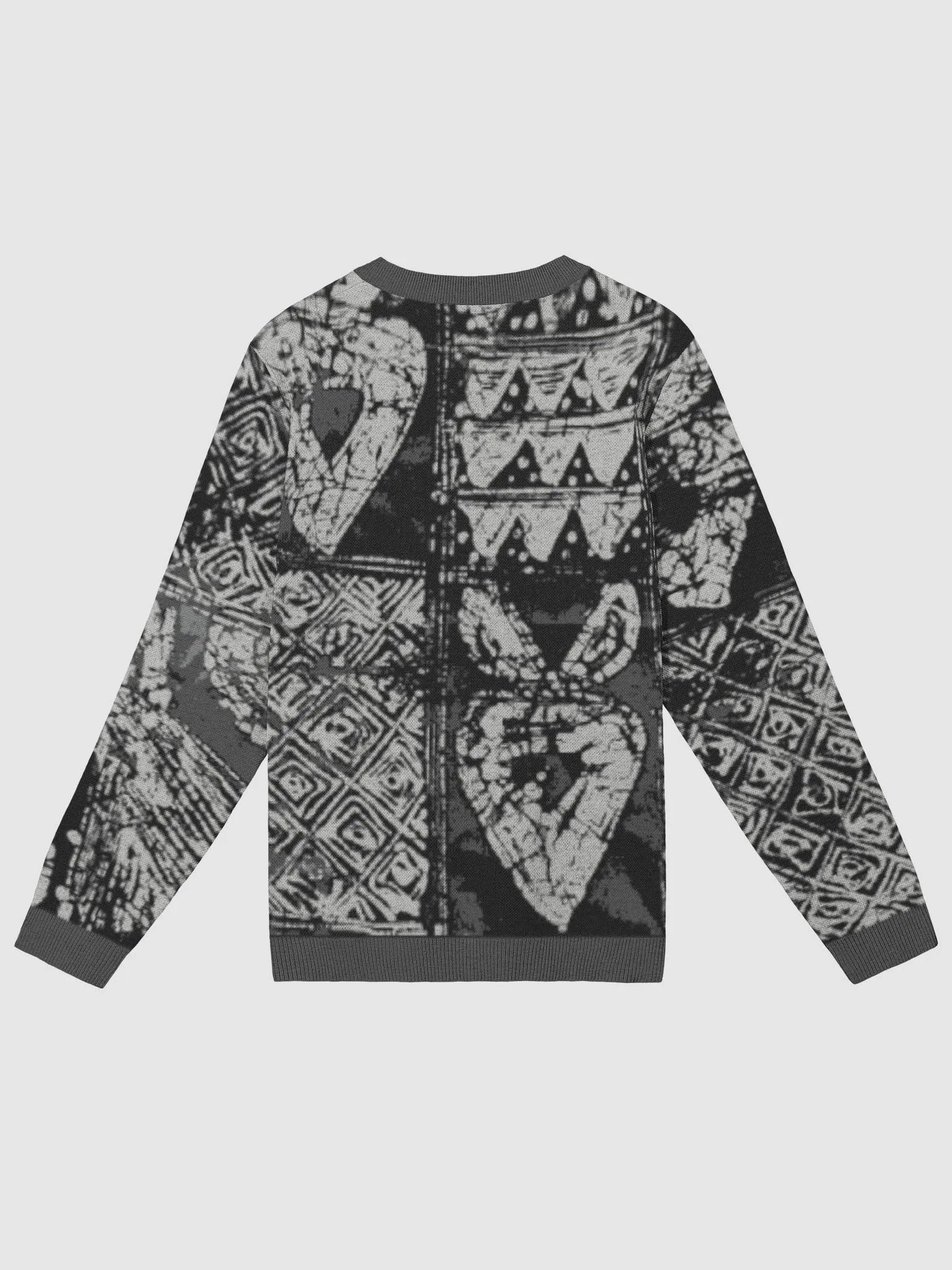 Unity Print Knit Sweatshirt by Yelé with Charcoal Trims - Art-Inspired Symbolic Apparel product image (9)