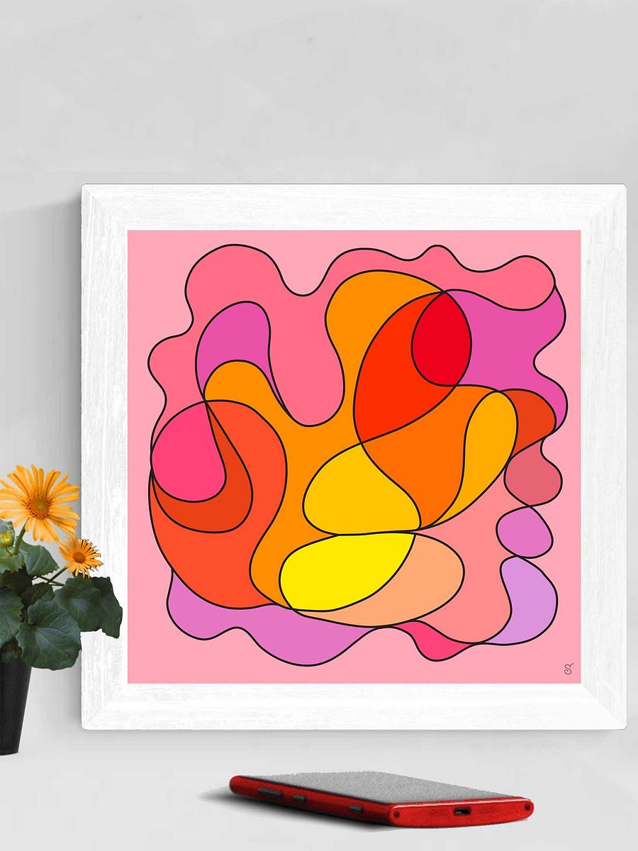 Vibrant Canvas Art: Abstract Color Explosion - Abstract Square No. 5 product image (3)