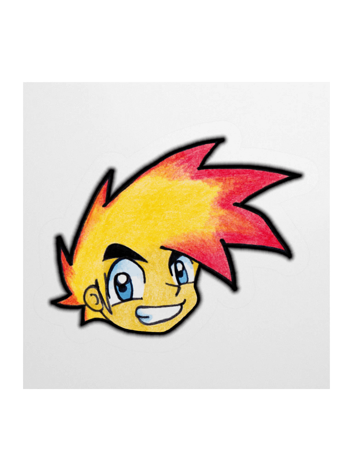 'Red' Kiss Cut Stickers product image (1)