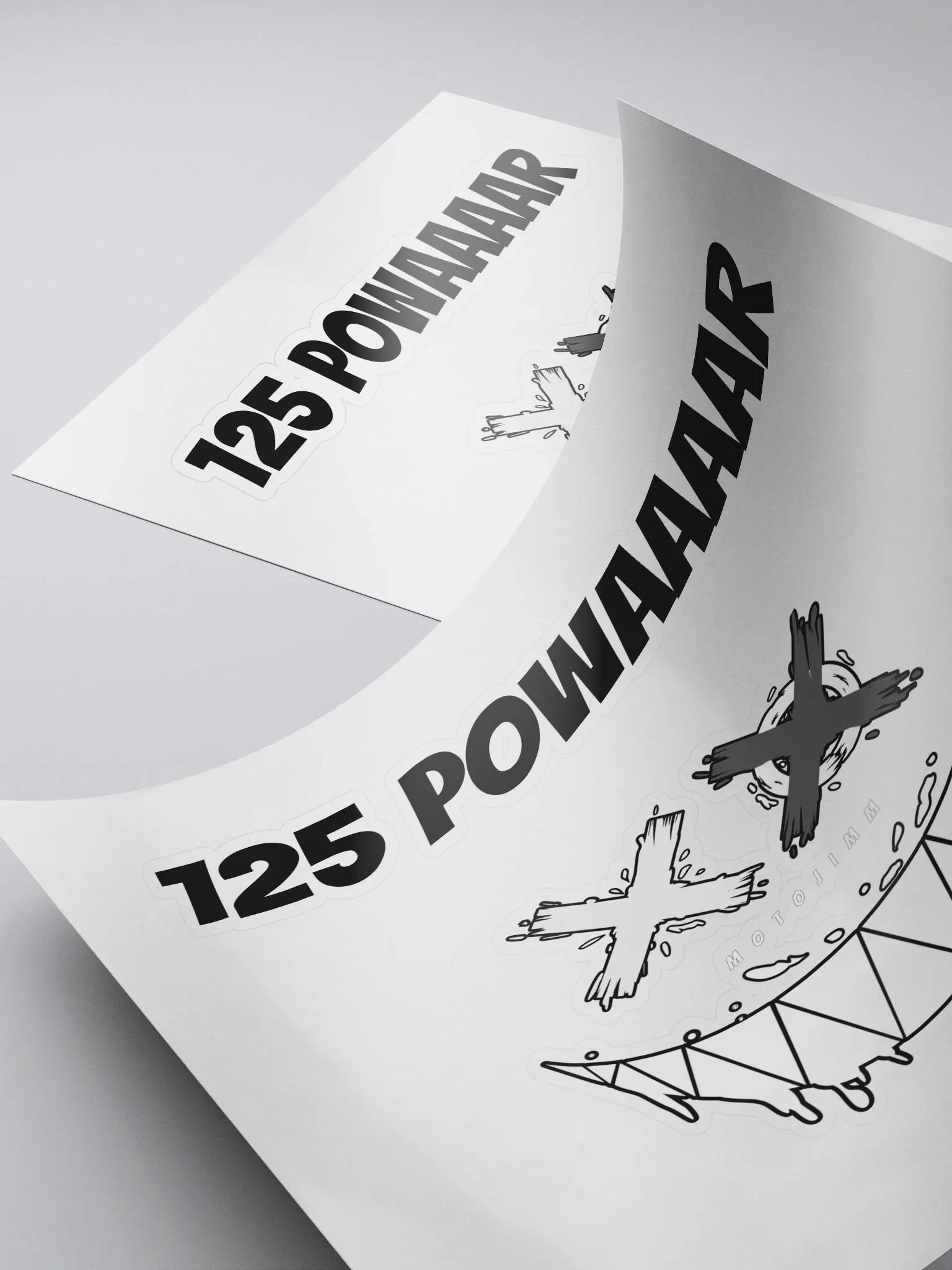 125 Powaaaar Sticker product image (4)