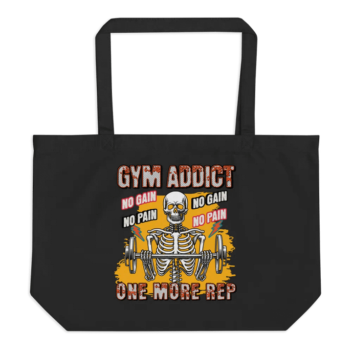 Gym Addict One More Rep Skeleton Tote Bag product image (1)