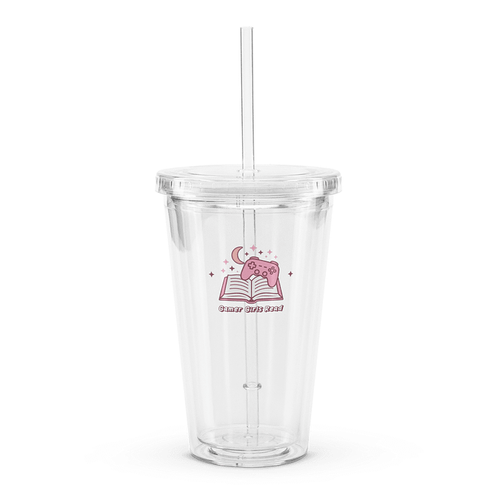 Gamer Girls Read Plastic Tumbler product image (1)