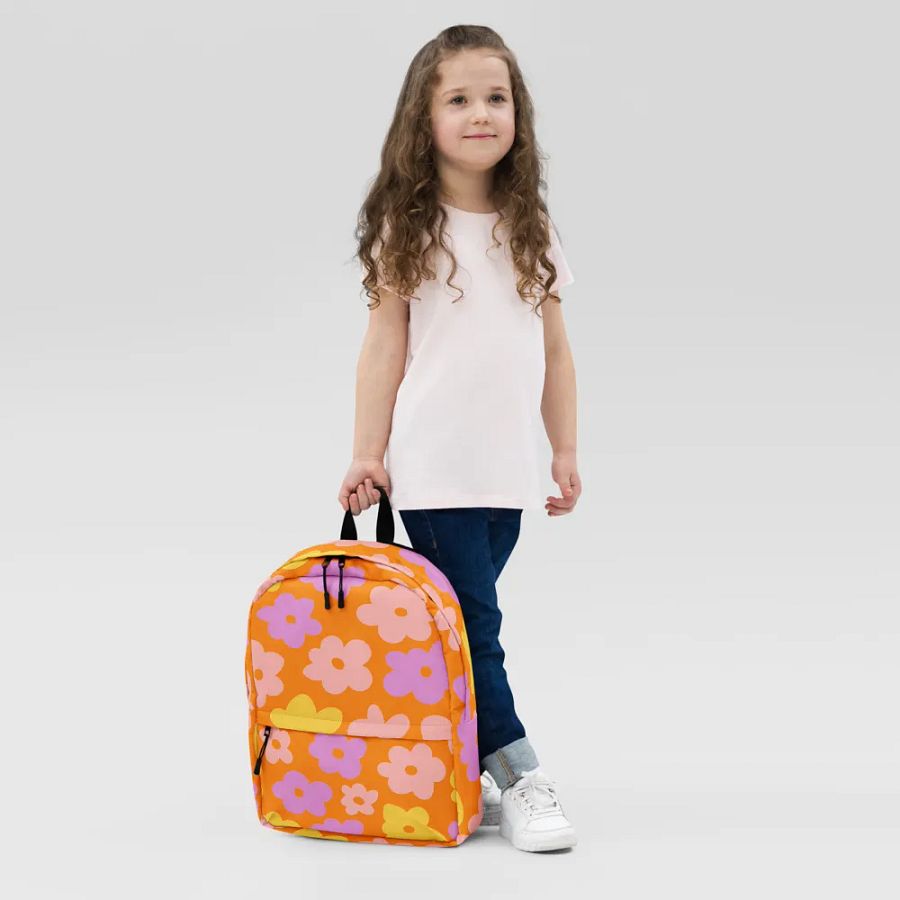 Cheerful Blooms All-Over Backpack product image (11)
