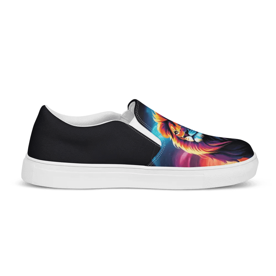 Colorful Lion All Over Print Slip On Shoes product image (12)