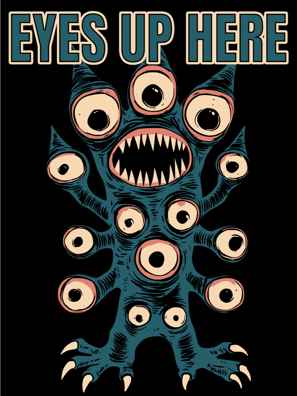 Eyes Up Here Unisex T-Shirt product image (1)