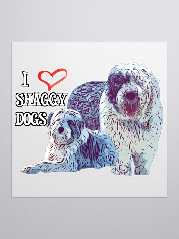Shaggy Dog Love Sticker product image (1)