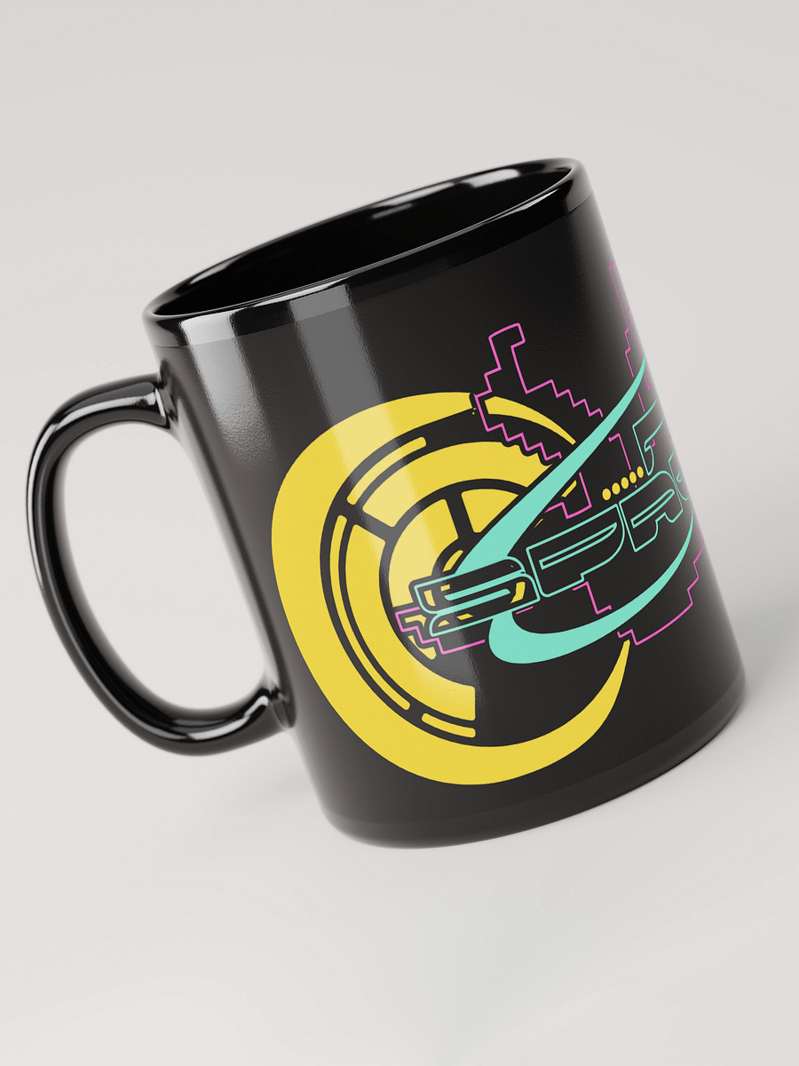 Cyberpunk inspired The SpaceBar sign mug black product image (3)