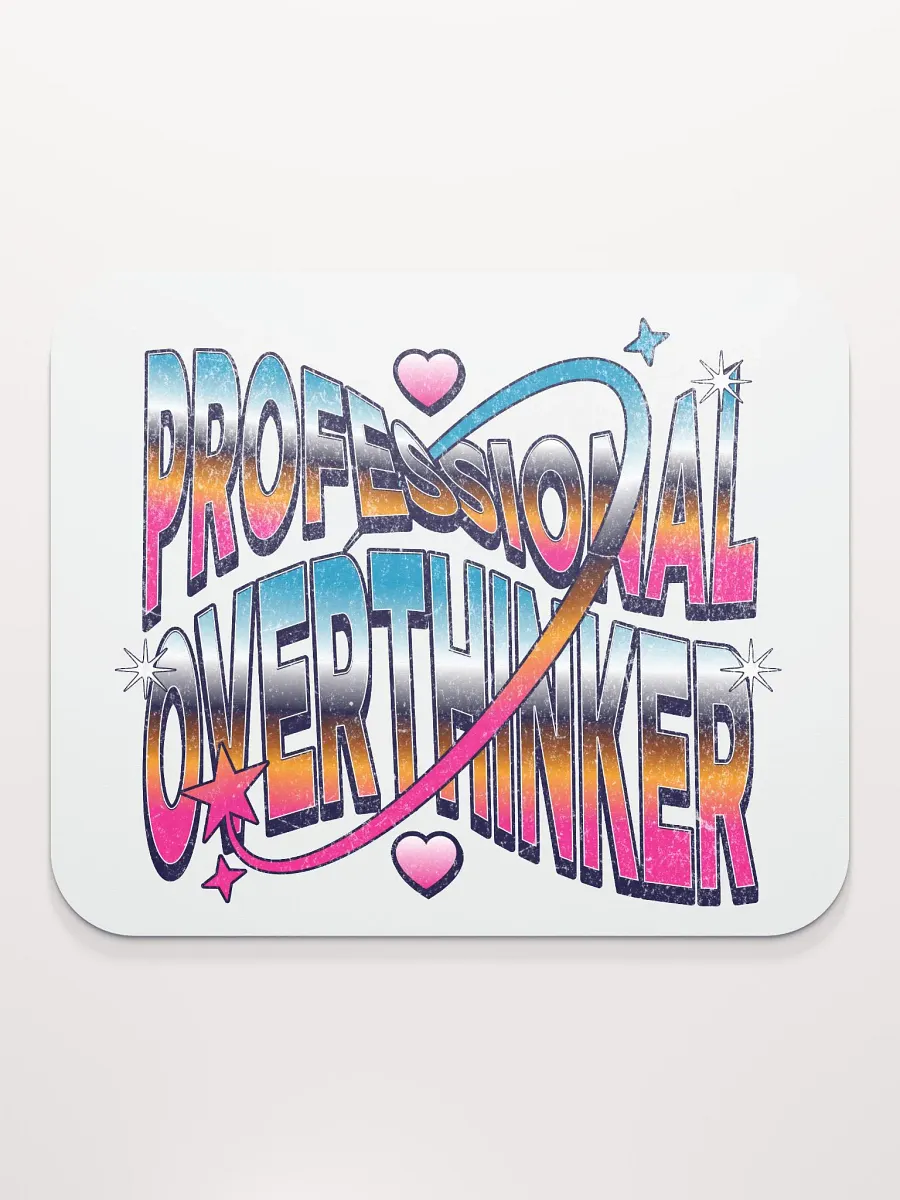 Professional Overthinker Orbiting Thoughts Mouse Pad product image (2)